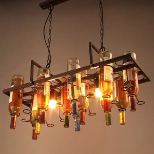 suspension créative en forme de bouteille pour décoration intérieure