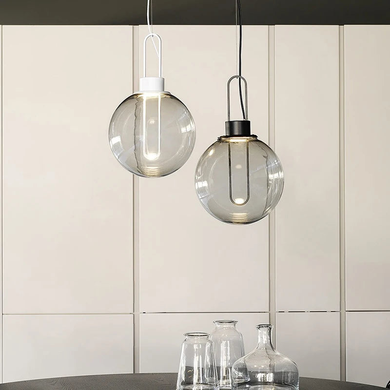suspension en verre design pour bar et restaurant - vue 10 sur 10