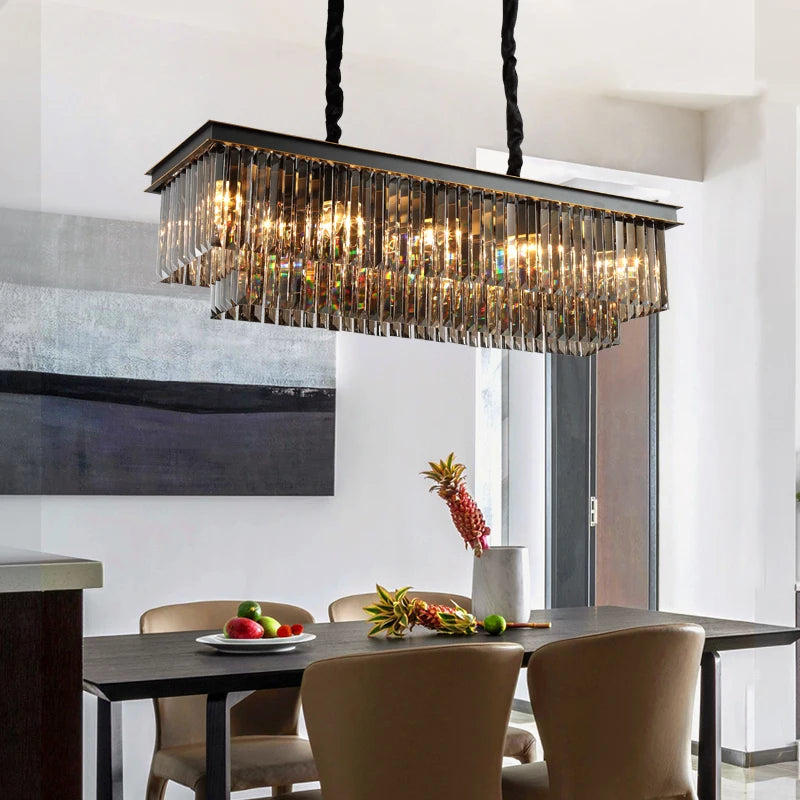 lustre moderne en cristal pour un éclairage élégant et raffiné - vue 4 sur 14