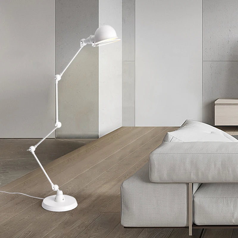 Minimalist nordic retro industrial modern designer floor lamp - vue 3 sur 6