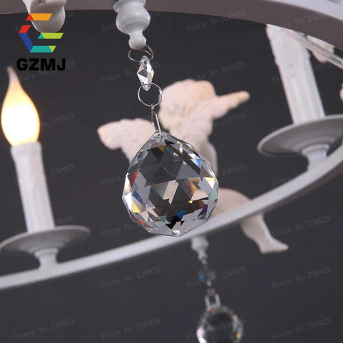 suspension rétro américaines résine bougie blanche décoration maison - vue 7 sur 8