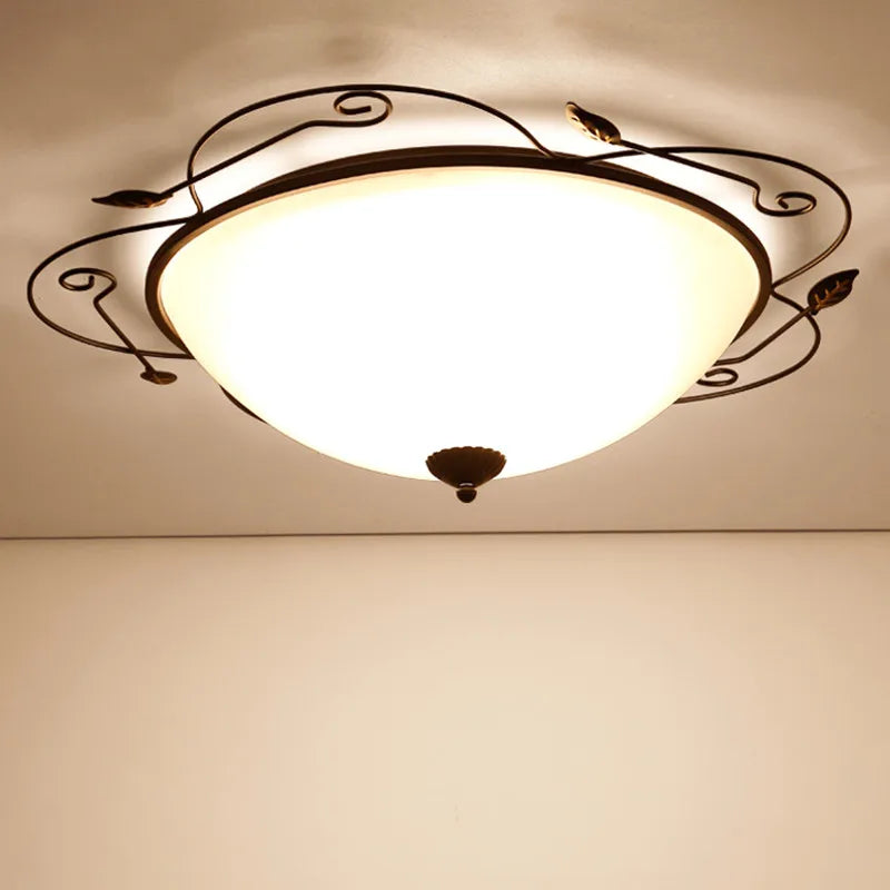 plafonnier moderne en verre style industriel pour éclairage décoratif