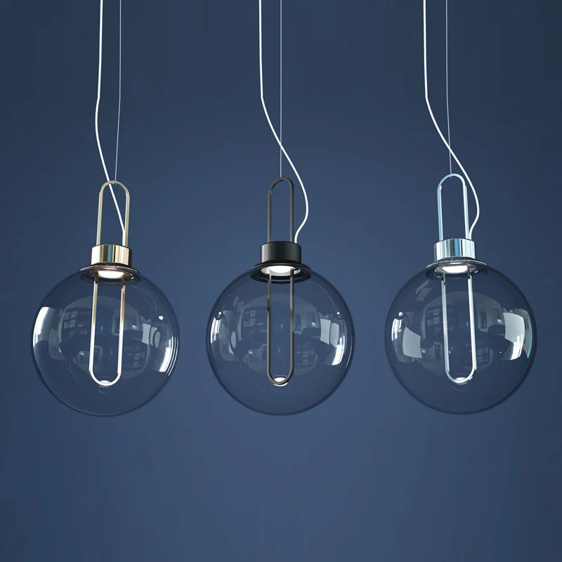 suspension en verre design pour bar et restaurant - vue 9 sur 10