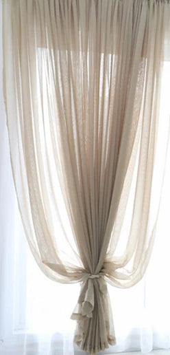 Voilage tulle transparent mesure hauteur 300cm salon chambre - vue 10 sur 11