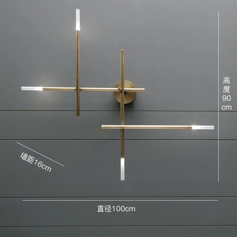 applique murale en cuivre design minimaliste pour intérieur élégant - vue 5 sur 8
