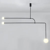 Lustre sobre LED avec boule en verre