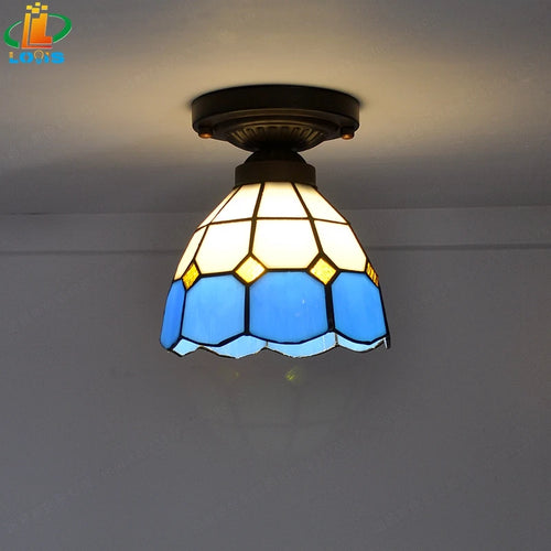Modern minimalist tiffany ceiling light for contemporary decor - vue 4 sur 10