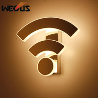 applique murale wifi acrylique pour décoration restaurant hôtel ktv