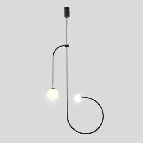 Minimalist iron pendant light for modern interior decor - vue 8 sur 7