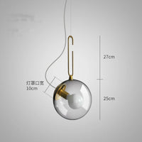lampe à main rétro bulle d'or style industriel vintage