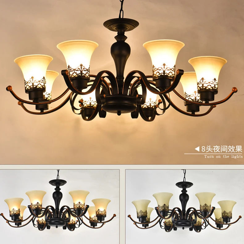 lustre de luxe moderne pour hôtel luminaire suspendu - vue 6 sur 6