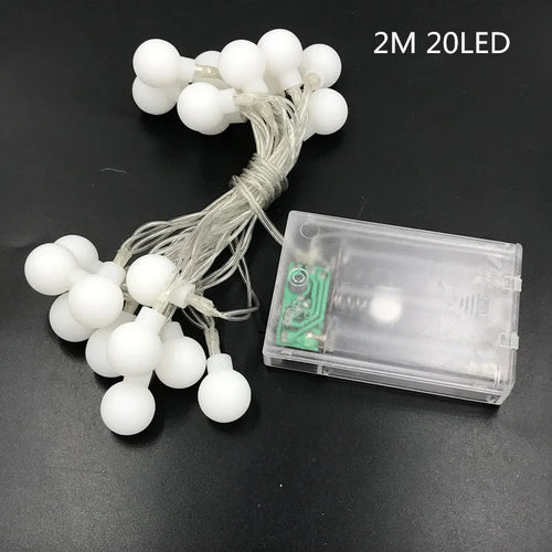 guirlande lumineuse à 20 led pour fêtes et décorations variées - vue 7 sur 9
