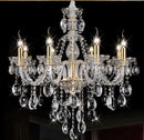 lustre en cristal moderne avec lumière design élégant