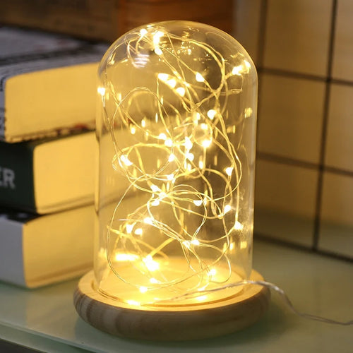 lot de 10 guirlandes lumineuses en liège pour décoration et bricolage