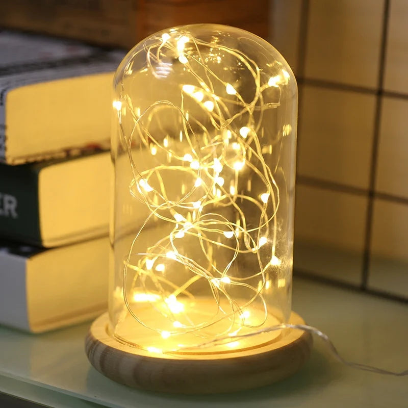lot de 10 guirlandes lumineuses en liège pour décoration et bricolage - vue 4 sur 9