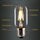 Retro vintage glass LED filament bulb