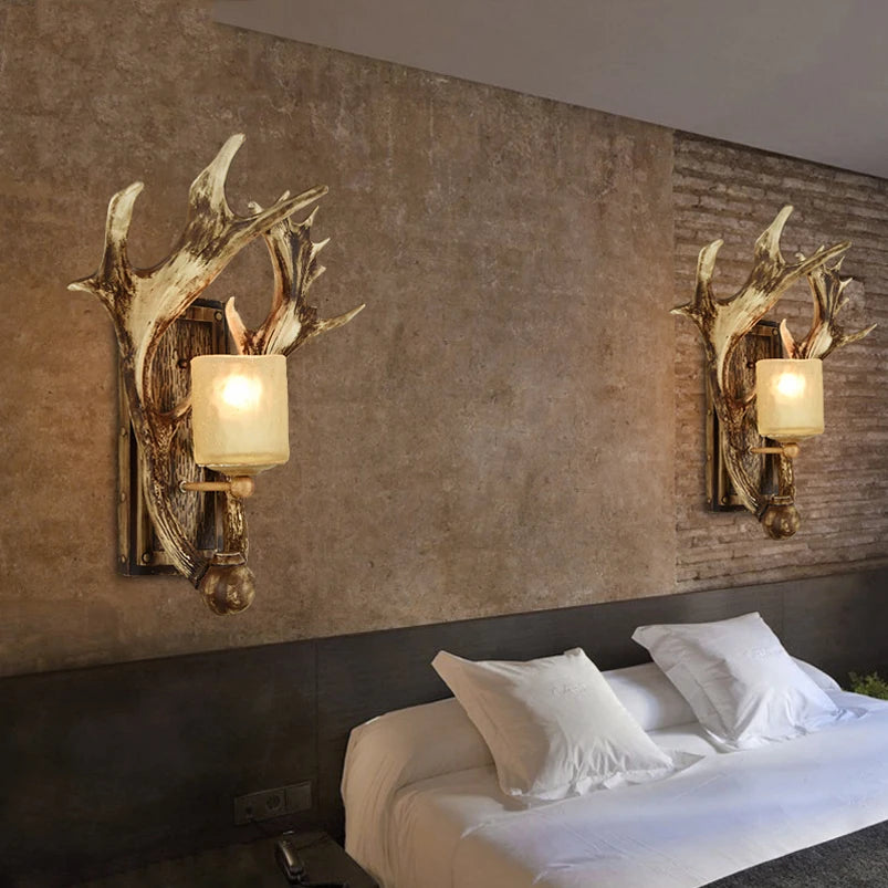 applique murale vintage bois design pour hôtel restaurant - vue 5 sur 8