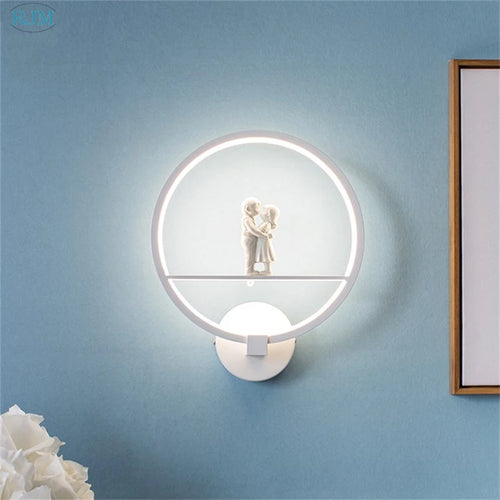applique murale led moderne en fer pour événements romantiques