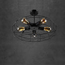 Ventilateur plafonnier rétro Loft ventilateur suspension café salon chambre balcon couloir luminaire lustre