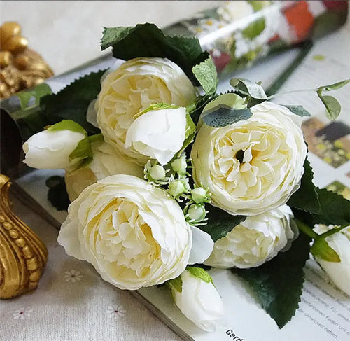 beau bouquet de fleurs artificielles pour mariage et décoration - vue 11 sur 13