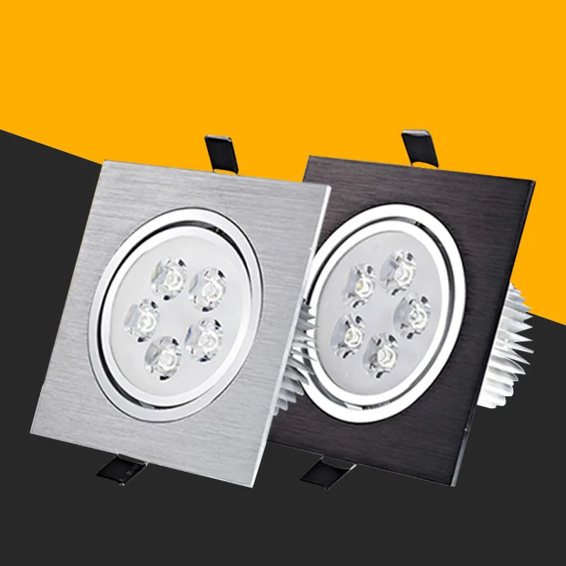 led dimmable downlight encastré carré intérieur pilote - vue 5 sur 5