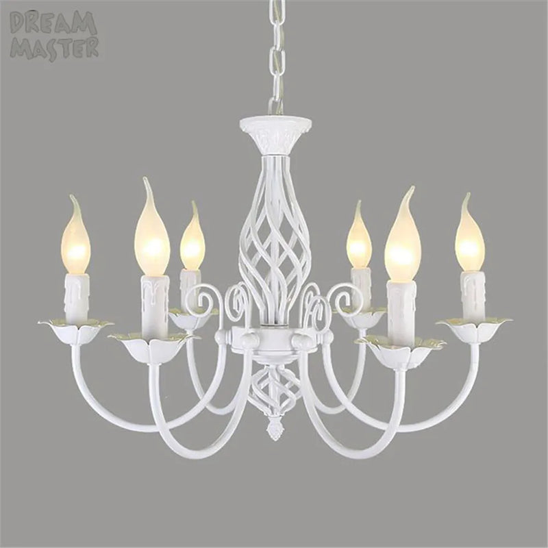 Lustre au Style européen à bougies moderne LED