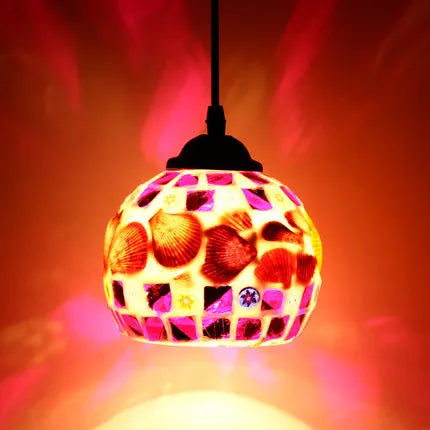 Turkish mosaic glass pendant light for hotels bars and restaurants - vue 16 sur 23