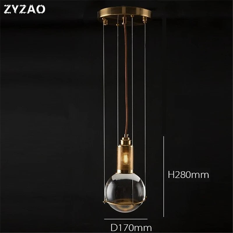 suspensions en verre cristal design nordique pour restaurants et cafés - vue 5 sur 8