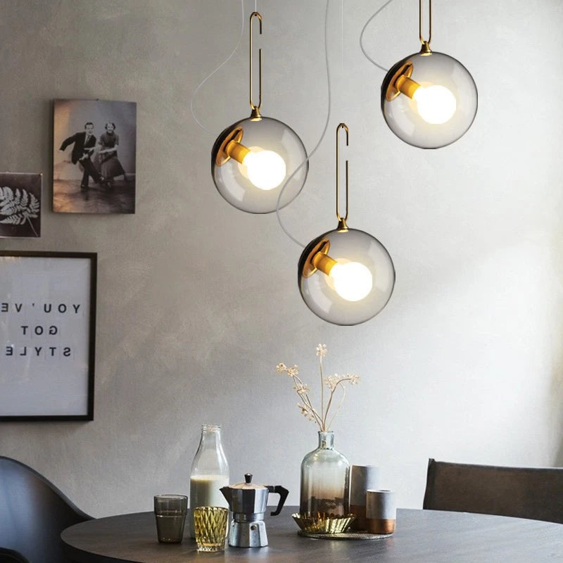 lampe à main rétro bulle d'or style industriel vintage - vue 4 sur 7