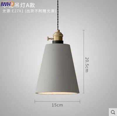 Luminaires suspendus LED en ciment nordique - vue 10 sur 10
