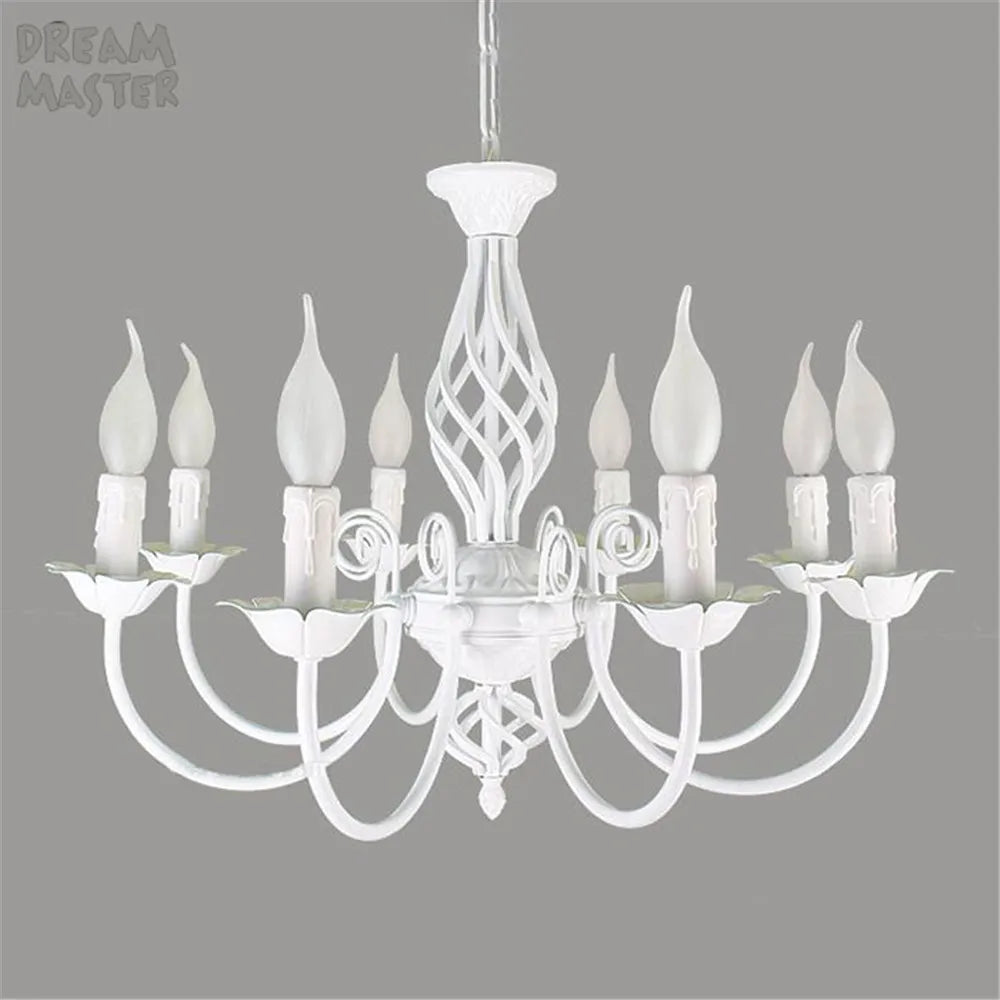 Lustre au Style européen à bougies moderne LED - vue 6 sur 10