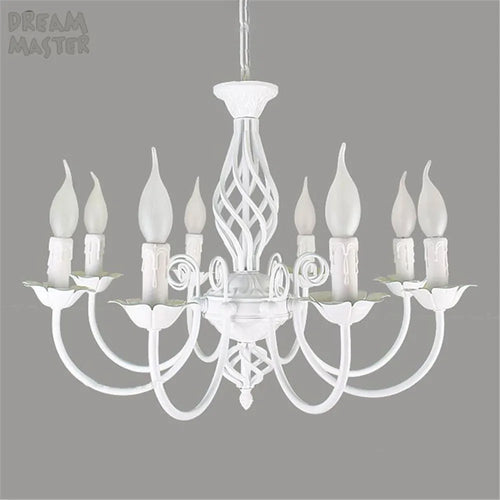 Lustre au Style européen à bougies moderne LED - vue 7 sur 10