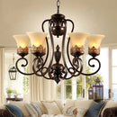 lustre luxueux 6 bras style européen pour décoration élégante