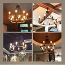 gzmj suspension lumineuse industrielle vintage en chanvre