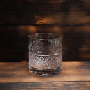Verres whisky old fashioned motif cristal lot deux
