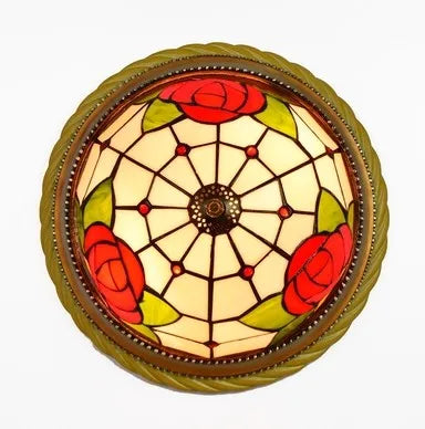 plafonnier en vitrail style méditerranéen pour extérieur et intérieur - vue 10 sur 14
