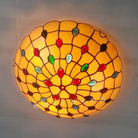Factory Direct 16-inch The American Retro Ceiling Lamps Tiffany Stained Glass Art Of Living Room, Bedroom Balcony Lighting