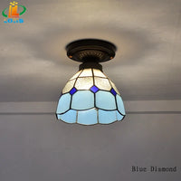 Modern minimalist tiffany ceiling light for contemporary decor
