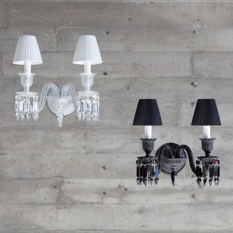 applique murale en cristal pour éclairage intérieur et mariage - vue 7 sur 10