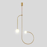 Minimalist iron pendant light for modern interior decor