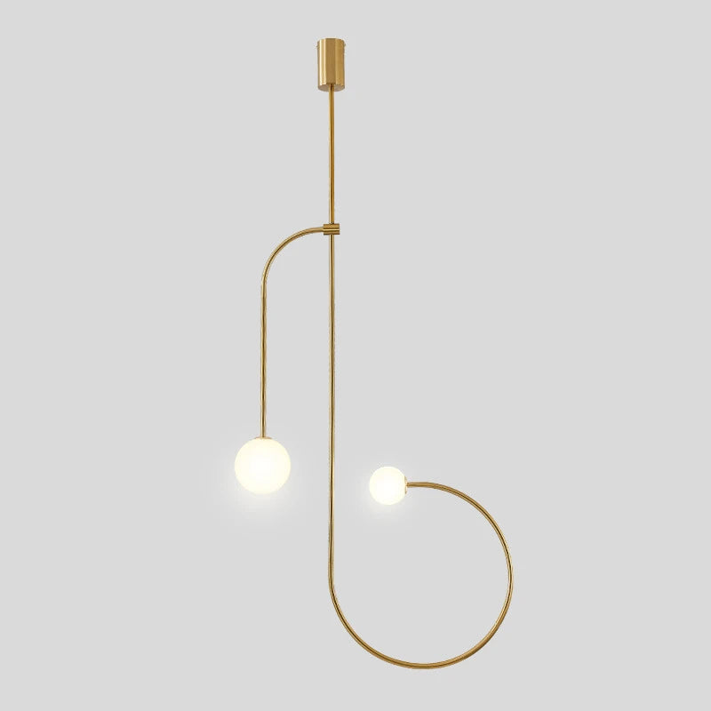 Minimalist iron pendant light for modern interior decor