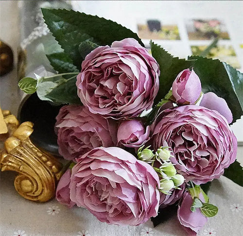 beau bouquet de fleurs artificielles pour mariage et décoration - vue 14 sur 13