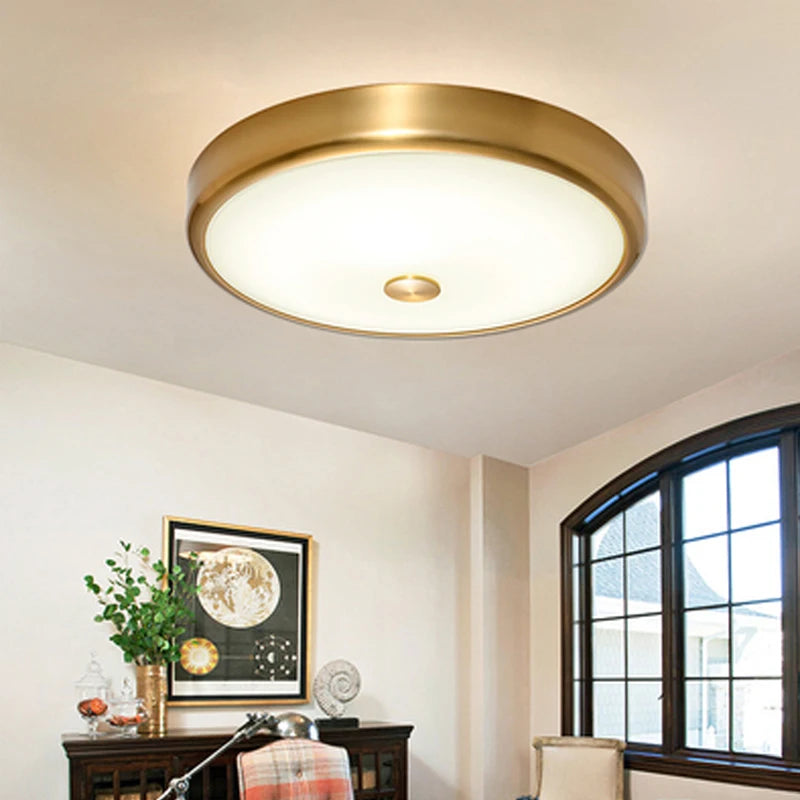 plafonnier rond en verre led design moderne décoratif