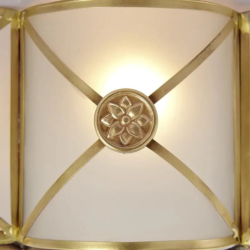 plafonnier rond en cuivre pour éclairage intérieur élégant - vue 4 sur 6