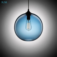 lampe led suspendue en verre design moderne et créatif