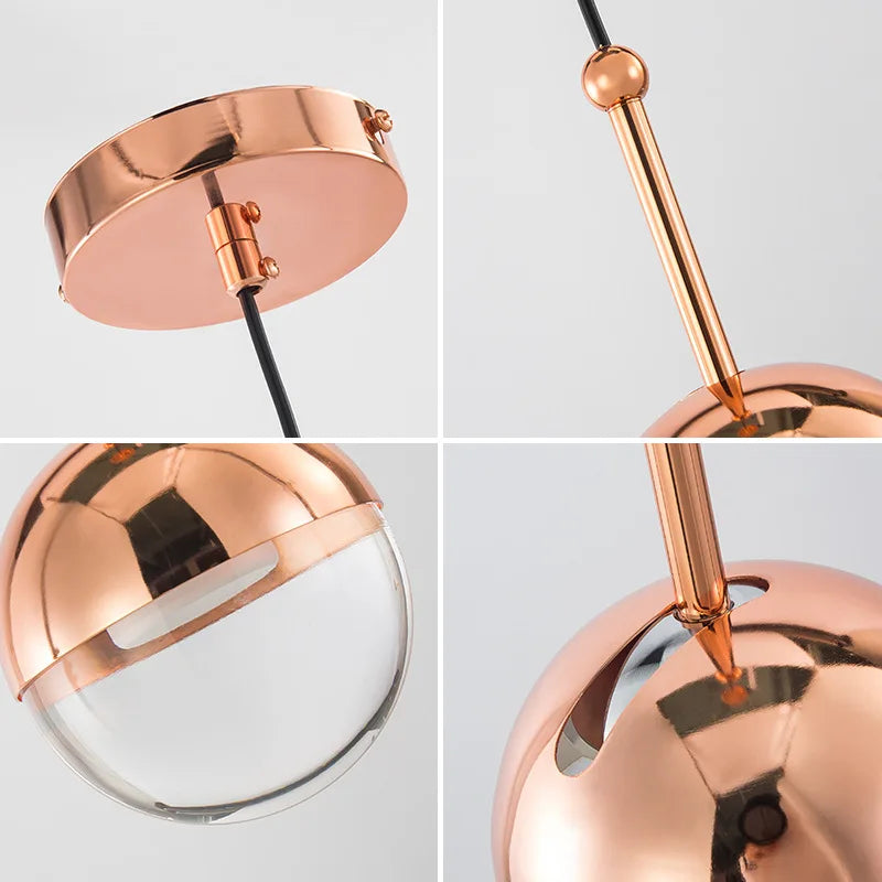 Seeddesign DORA verre suspension lumières nordique LED suspension pour salle à manger Luminaire moderne maison Loft décor industriel E27 - vue 9 sur 8