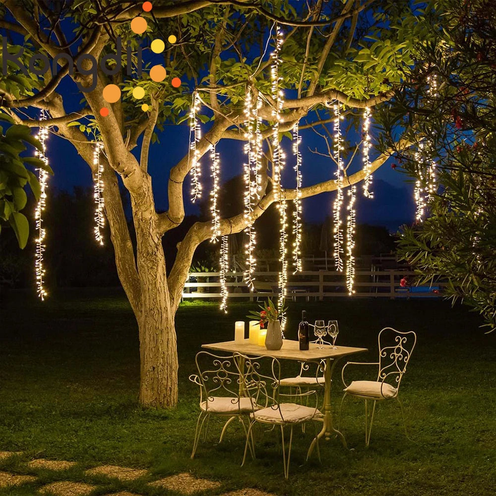 guirlande lumineuse led pour décoration de noël en extérieur