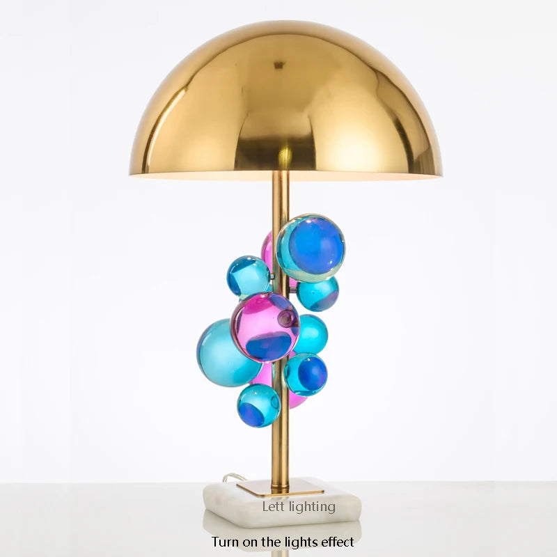 lampe à poser en cristal design pour intérieur moderne - vue 4 sur 8