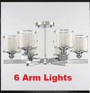 lustre moderne led cristal métal chromé double abat-jour verre