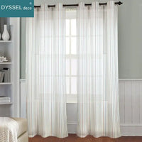 Voilage rayé style européen pour salon chambre